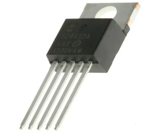 63-5039-67 Microchip TC4422AVAT Low Side MOSFET Power Driver, 10A 5-Pin, TO-220 TC4422AVAT