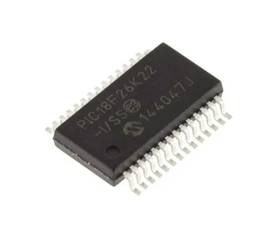 63-5009-53 Microchip, 8bit PIC Microcontroller, 64MHz, 64 kB Flash, 28-Pin SSOP PIC18F26K22-I/SS