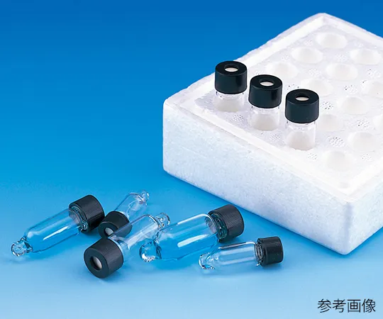 62-9986-08 Mini Vial (Holed Cap (Black) + Fluorine PTFE/2-Trill Packing Standard Set) 1 mL 20 Pieces MV-07 203310