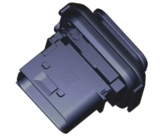 63-5122-76 TE Connectivity HDSCS Series, 1564520 Series Number, 2 Row 12 Way Flange Mount Plug MCP Interconnection System, with 1-1564520-1