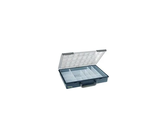 63-5089-59 Raaco 15 Cell Blue PP Compartment Box, 57mm x 338mm x 261mm 136211