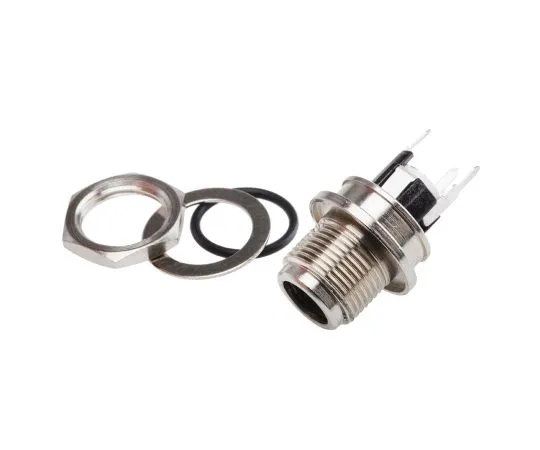 63-5160-07 Switchcraft PCL7, DC Power Plug Rated At 5A, 30 V dc, Through Hole, length 26.3mm, Silver Plate, IP68 PCL722AS