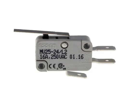 63-5117-85 SPDT Long Straight Lever Microswitch, 16 A @ 250 V ac 804-6203