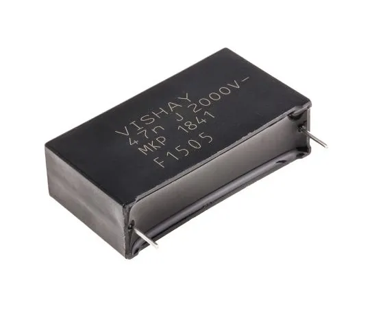 63-6550-38 Vishay 47nF Polypropylene Capacitor PP 2 kV dc, 700 V ac ±5% Tolerance Through Hole MKP1841 Series MKP1841347204