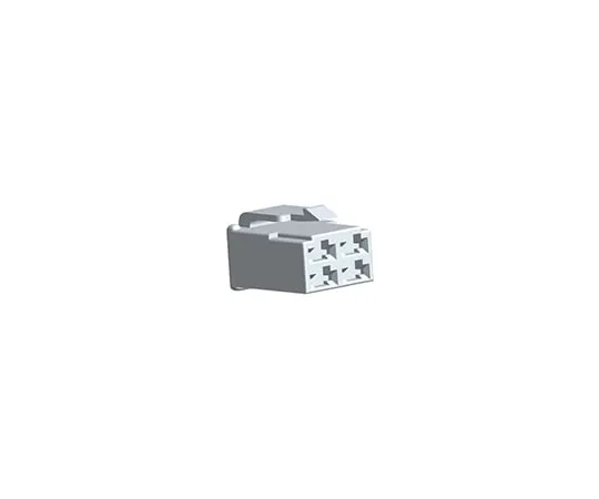 63-4947-40 TE Connectivity AMP 250 Series, 4 Way Nylon 66 Crimp Terminal Housing, 6.35mm Tab Size, Natural 172134-1