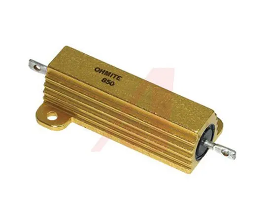63-5163-36 Ohmite 850 Series Anodized Aluminium, Metal Axial, Solder Wire Wound Panel Mount Resistor, 25Ω ±1% 50W 850F25RE