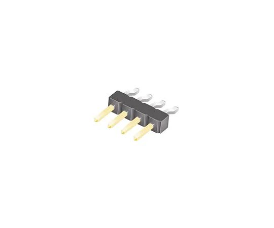 63-5080-51 Samtec TSM, 4 Way, 1 Row, Right Angle Pin Header TSM-104-01-L-SH