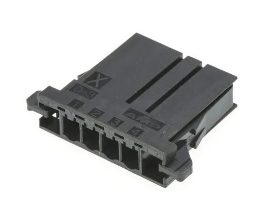 63-4988-04 TE Connectivity Dynamic 3000 Female Connector Housing, 3.81mm Pitch, 4 Way, 1 Row 1-178288-4