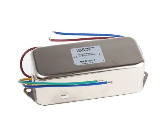 63-5091-67 Schaffner FN2070 Series 10A 250 V ac 400Hz Chassis Mount EMI Filter, with Wire Lead Terminals FN2070-10-07