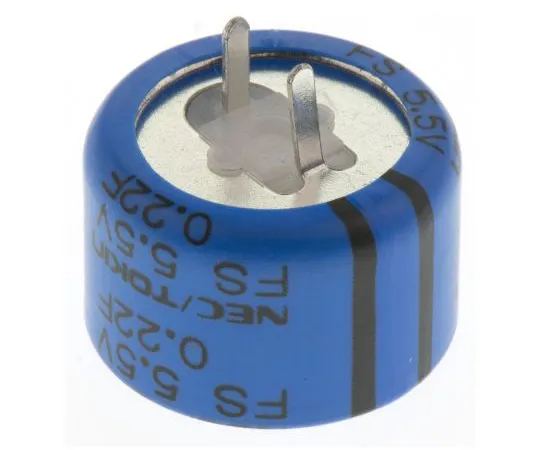 63-5104-31 KEMET 0.22F Supercapacitor EDLC -20 → +80% Tolerance Supercap FY Series 5.5V dc Through Hole FS0H224ZF