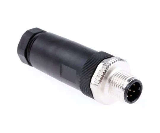 63-4988-60 Binder 713 Series M12 Cable Mount Connector, 8 contacts Plug 99-0487-12-08