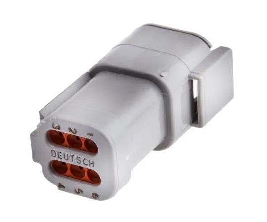 63-5025-43 Deutsch DTM Series, 2 Row 6 Way Socket Connector, with Crimp Termination Method DTM046P-E003