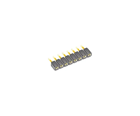63-5082-51 Samtec SLW Series 2.54mm Pitch 8 Way 1 Row Straight PCB Socket, Through Hole, Solder Termination SLW-108-01-G-S