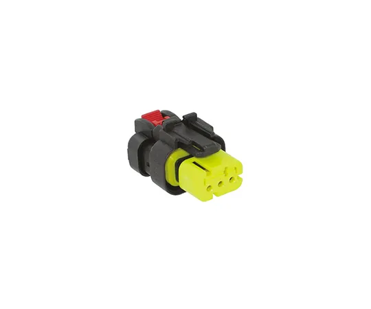 63-5096-30 TE Connectivity AMPSEAL 16 Series, 776429 Series Number, 1 Row 3 Way Cable Mount Plug Connector Assembly, with Crimp 776429-3