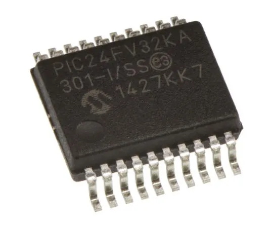 63-5047-31 Microchip PIC24FV32KA301-I/SS, 16bit PIC Microcontroller, 32MHz, 32 kB Flash, 20-Pin SSOP PIC24FV32KA301-I/SS