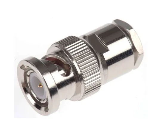 63-4980-98 Amphenol Straight 50Ω Cable Mount BNC Connector, Plug, Nickel, Clamp Termination, RG122, RG133, RG133A, RG303, RG58, B1141A1-ND3G-1-50