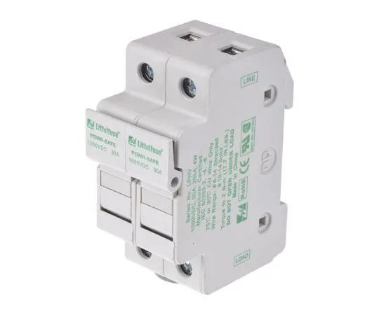 63-5133-63 Littelf*** 30A Rail Mount F*** Holder for 10 x 38 mm F***, 1000V dc LPHV0002Z