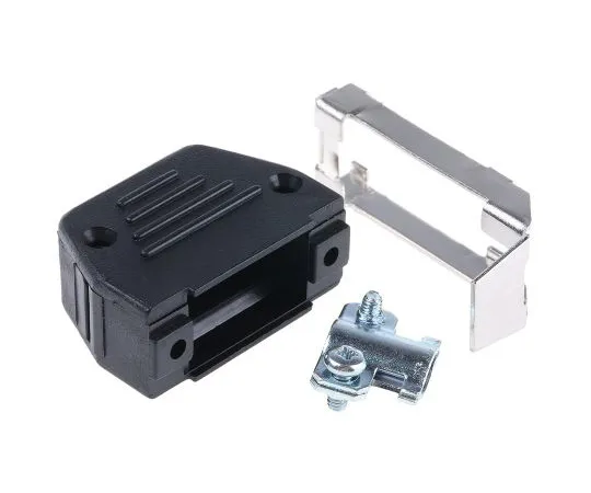 63-5016-63 MH Connectors MHED Series Thermoplastic Angled, Straight D-sub Connector Backshell, 9 Way, Strain Relief DS09S