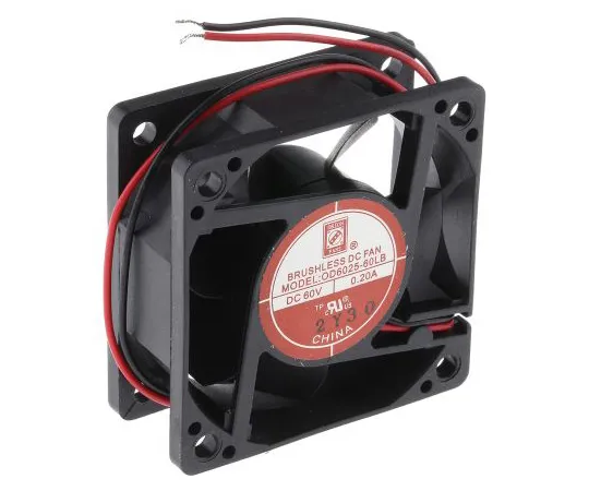 63-5100-79 RS PRO Axial Fan, 60 x 60 x 25mm, 26cfm, 12W, 60 V dc 787-3993