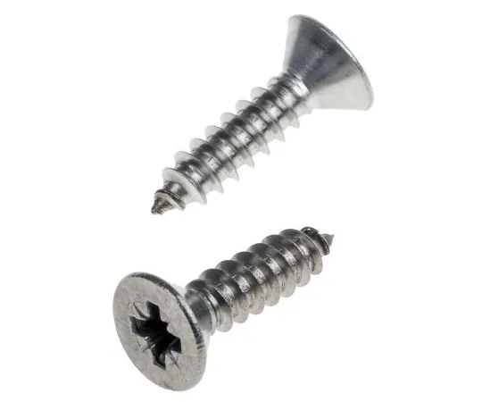 63-6571-49 RS PRO Plain Stainless Steel Countersunk Head Self Tapping Screw, N°No. 10 x 3/4in Long 19mm Long 180-724