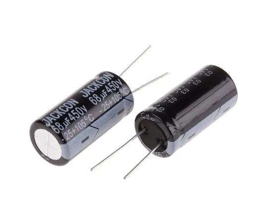 63-4998-98 RS PRO 68μF 450V dc Aluminium Electrolytic Capacitor, Through Hole 18 (Dia.) x 36mm +105°C 18mm 7.5mm 36mm 711-2157