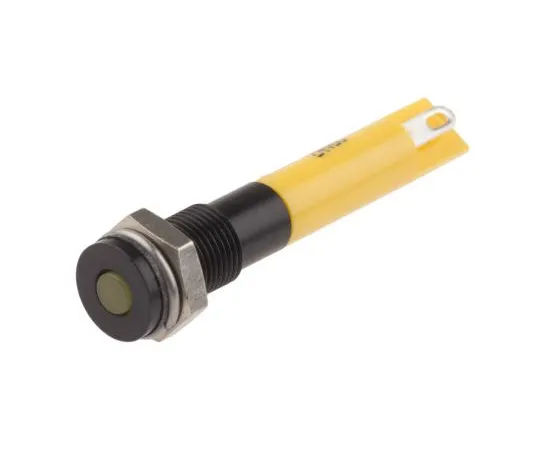 63-4977-70 RS PRO Yellow Indicator, 24 V dc, 6mm Mounting Hole Size, Solder Tab Termination, IP67 700-1637