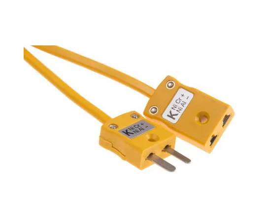 63-5094-24 RS PRO Plug & Socket Male - Female Cable for *** with K Type Thermocouple 779-9716