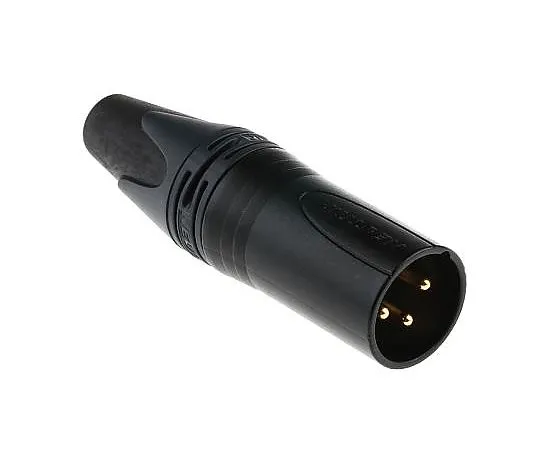 63-5160-88 Neutrik 3 Way Cable Mount XLR Connector, Male, Au over Ni Plated Contacts,