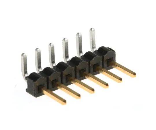 63-5081-52 Samtec TSW, 6 Way, 1 Row, Right Angle Pin Header TSW-106-08-L-S-RA
