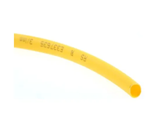 63-4979-20 RS Yellow No Heat Shrink Tubing 3mm Sleeve Dia. x 10m Length 3:1 Ratio 700-4475