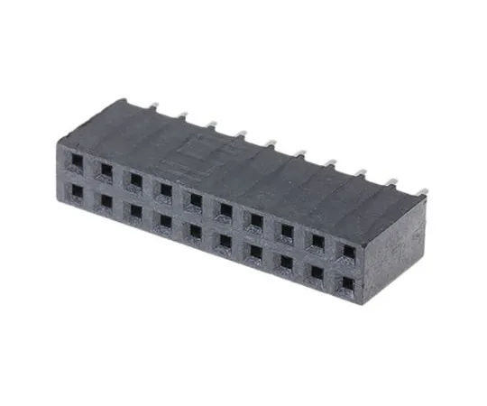 63-5080-33 Samtec SSW Series 2.54mm Pitch 20 Way 2 Row Straight PCB Socket, Through Hole, Solder Termination SSW-110-01-T-D