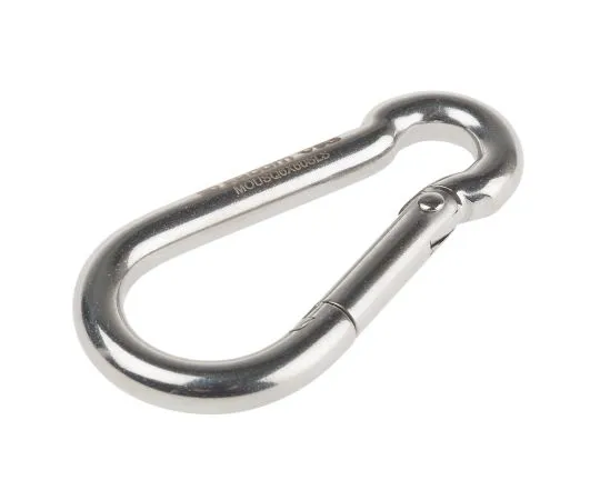 63-5174-96 Facom Carabiners 316 Stainless Steel Snap Hook, 300kg Support Weight MOUSQ6X60SLS