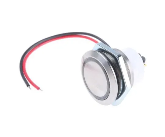63-4983-68 ITW Single Pole Single Throw (SPST) Latching Red LED Push Button Switch, IP67, 17.98 (Dia.)mm, PCB 48M 612R