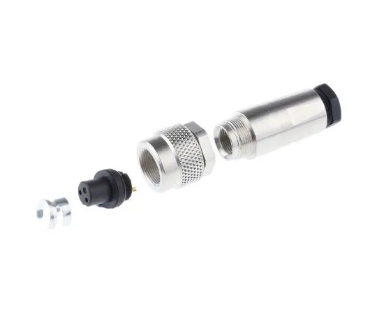 63-5035-24 Binder 712 Series M9 Cable Mount Connector, 2 contacts Plug 99-0402-10-02