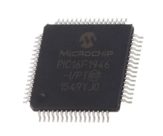63-5024-39 Microchip, 8bit PIC Microcontroller, 32MHz, 14 kB Flash, 64-Pin TQFP PIC16F1946-I/PT