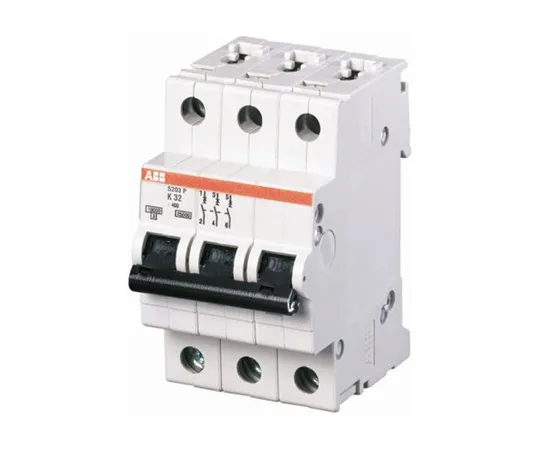 63-5050-78 ABB System M Pro S200 MCB Mini Circuit Breaker 3P, 13 A, 6 kA, Curve K S203-K13