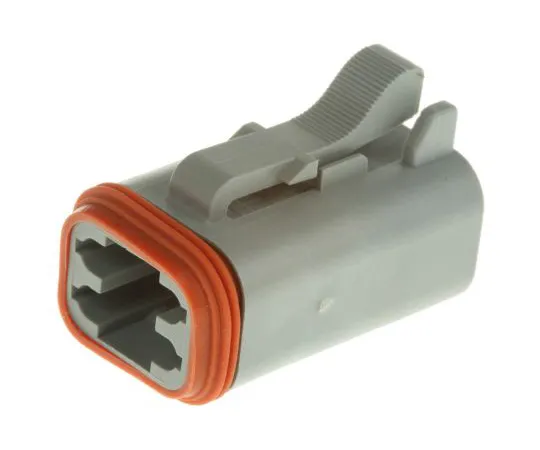 63-4973-75 Amphenol AT Series, 4 Way Cable Mount Plug Power Connector AT06-4S