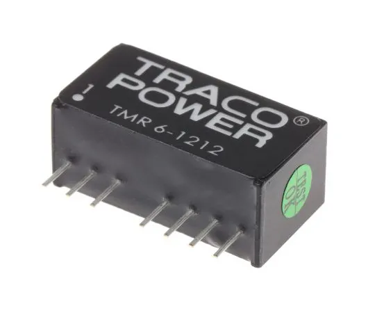 63-5064-42 TRACOPOWER TMR 6 6W Isolated DC-DC Converter Through Hole, Voltage in 9 → 18 V dc, Voltage out 12V dc TMR 6-1212