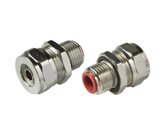 63-6551-43 Adaptaflex Straight Cable Conduit Fitting, Brass Nickel Plated 10mm nominal size IP67 M16 SPL10/M16/M X10