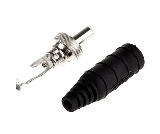 63-4986-83 Switchcraft DC Power Plug Rated At 5A, 30 V dc, Cable Mount, length 57.1mm, Nickel Plate, IP68 S761ks15