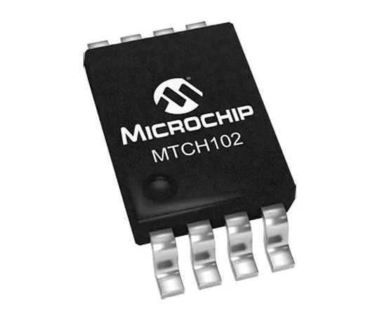 63-5171-77 MTCH102-I/MS, Capacitive Touch Screen Controller Simple I/O, 8-Pin MSOP MTCH102-I/MS