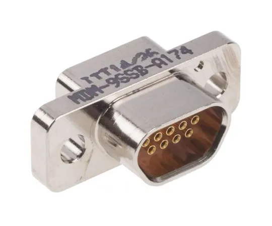 63-5085-44 ITT Cannon MDM Series Panel Mount, 9 Pin D-sub Connector Socket Micro-D MDM-9SSB-A174