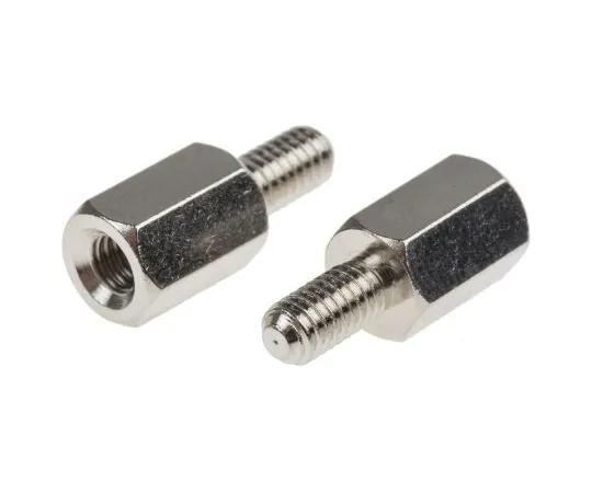 63-5120-93 RS PRO Brass Hex Standoff Male/Female, 10mm, M4 x M4 806-6714