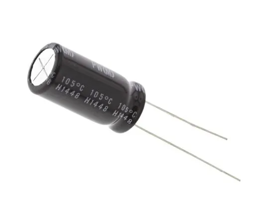63-5008-07 Nichicon 470μF 35V dc Aluminium Electrolytic Capacitor, Through Hole 10 (Dia.) x 20mm +105°C 10mm 5mm UPW1V471MPD