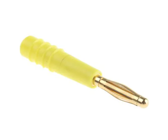 63-5077-15 Yellow Plug Banana Plug Solder 30 V ac, 60 V dc 22.2618-24