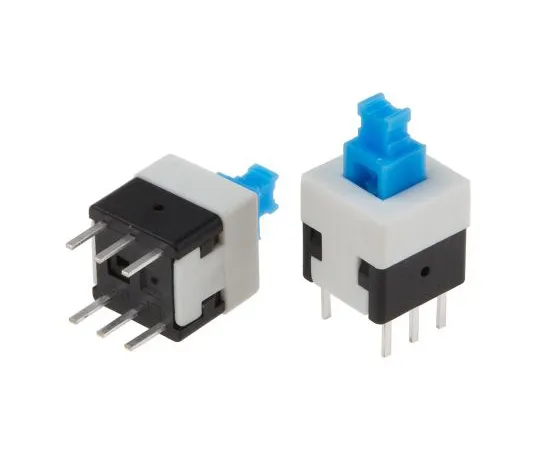 63-5176-10 KNITTER-SWITCH Double Pole Double Throw (DPDT) Momentary Push Button Switch, PCB MPSA-22E08-0150