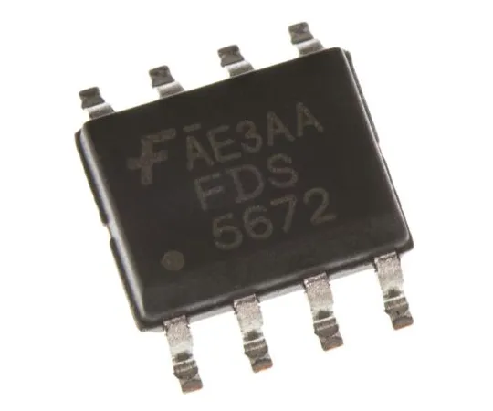 63-4936-07 FDS5672 N-Channel MOSFET, 12 A, 60 V PowerTrench, 8-Pin SOIC ON Semiconductor FDS5672