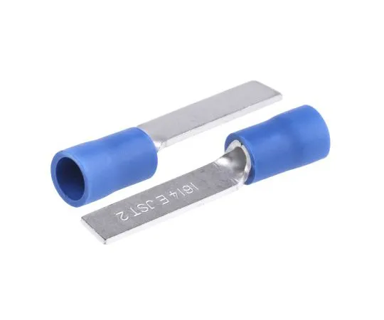 63-4964-92 JST FV Series Insulated Crimp Blade Terminal 18.2mm Blade Length, 1mm² to 2.6mm², 16AWG to 14AWG, Blue FVWS2-AFW