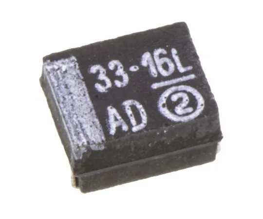 63-4959-26 Vishay Tantalum Capacitor 33μF 16V dc MnO2 Solid ±10% Tolerance 293D Series 293D336X9016B2TE3