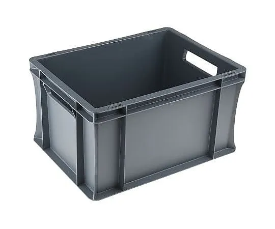 63-5027-86 RS PRO 20L Grey Plastic Euro Containers, 400mm x 300mm x 220mm 725-9151